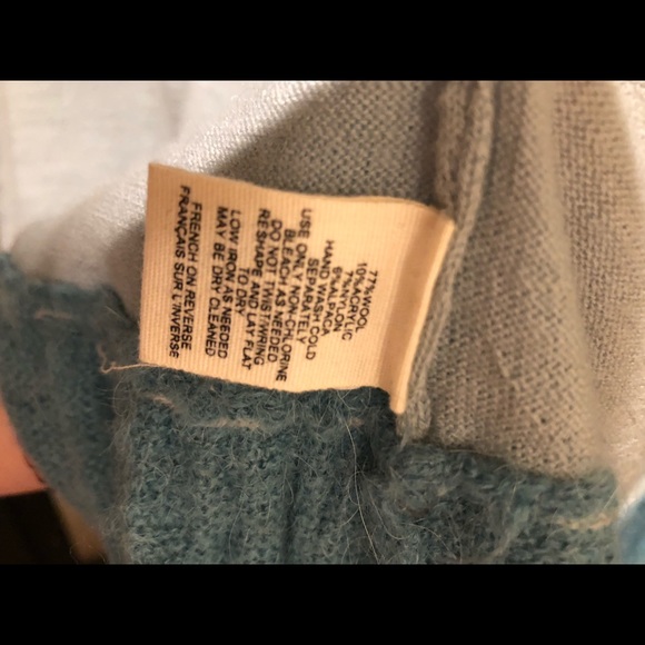 Anthropologie light blue and teal cardigan sweater - Picture 6 of 7